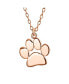 ფოტო #1 პროდუქტის Dainty Dog Cat Pet Kitten Puppy Paw Print Pendant Necklace Animal Jewelry For Women .925 Sterling Silver