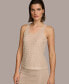 Donna Karan Women's Sequin Mesh Tank Top