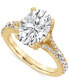 Фото #1 товара Certified Lab Grown Diamond Oval Split Shank Engagement Ring (3-1/2 ct. t.w.) in 14k Gold