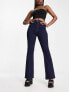 Фото #7 товара ASOS DESIGN power stretch flare in dark blue