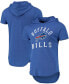 Фото #1 товара Men's Heathered Royal Buffalo Bills Field Goal Tri-Blend Hoodie T-shirt