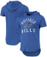 Men's Heathered Royal Buffalo Bills Field Goal Tri-Blend Hoodie T-shirt M - фото #1