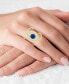 Кольцо Macy's Blue Spinel Evil Eye Gold-Plated Silver. Blue Spinel, 7 - фото #2