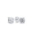 ფოტო #5 პროდუქტის Jewelry Set 15CTW CZ Round Solitaire Swirl S Wave Link Tennis Bracelet Stud Earrings For Women Sterling Silver Rhodium