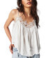 Фото #1 товара Women's Kayla Lace Trim Sleeveless Cotton Top