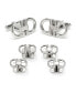 Men's Horse Bit Stainless Steel Cufflinks and Stud Set, 6 Piece Set