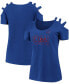 Фото #1 товара Women's Royal Chicago Cubs Three Strap Open Shoulder T-shirt