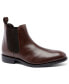 ფოტო #1 პროდუქტის Men's Jefferson Chelsea Leather Pull Up Boots