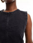 Фото #6 товара Abercrombie & Fitch denim shell top in mid blue