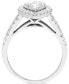 Diamond Teardrop Cluster Halo Engagement Ring (1 ct. t.w.) in 14k White Gold