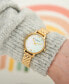 ფოტო #6 პროდუქტის Women's Gold-Tone Stainless Steel Bracelet Watch 30mm