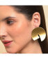 ფოტო #4 პროდუქტის Women's Gold Metallic Circular Stud Earrings