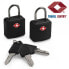 Pacsafe Prosafe 620 - Luggage padlock - Brass - Plastic - Black - 25 mm - 10 mm - 42 mm