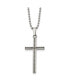 Фото #1 товара Chisel polished Braided Design Cross Pendant on a Ball Chain Necklace