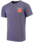Фото #1 товара Men's Purple Clemson Tigers Campus Local Comfort Colors T-shirt