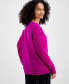 ფოტო #2 პროდუქტის Women's 100% Cashmere Ribbed V-Neck Sweater, Regular & Petites, Created for Macy's