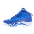 Фото #58 товара Fila MB Night Walk 1BM01747-421 Mens Blue Leather Athletic Basketball Shoes