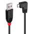 Фото #5 товара Lindy USB2.0 A/Micro-B 90Degree 0.5m - 0.5 m - USB A - Micro-USB B - USB 2.0 - Male/Male - Black