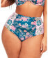ფოტო #1 პროდუქტის Plus Size Shelby Swimwear High-Waist Bikini Bottom