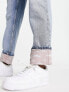 Only – Robyn – Jeans mit geradem Bein und Wolkenmuster aus mittelblauem Denim