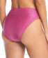 Фото #2 товара Women's Shimmer High-Leg Bikini Bottoms, Created for Macy's