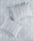 Фото #7 товара Одеяло Natori Brush Stroke Oversized Reversible Seersucker 3 Piece Duvet Cover Mini Set, Full/Queen