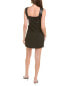 Фото #2 товара The Kooples Leather Bodice Slit Zoom Mini Dress Women's