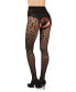 Фото #2 товара Women's Born To Be Wild Leopard Crotchless Sheer Pantyhose