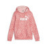Фото #1 товара Puma Essential Animal Print Pullover Hoodie Womens Pink Casual Athletic Outerwea