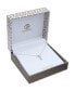 Cubic Zirconia Initial Pendant Necklace in Sterling Silver