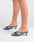 ფოტო #12 პროდუქტის Women's Starling Kitten Heel Slip On Sandals