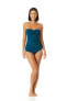 Фото #2 товара Anne Cole 299553 Women's Twist Front Shirred Bandeau Tankini Swim Top Size L