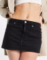 Фото #2 товара Calvin Klein Jeans denim mini skirt in black