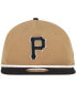 Men's Khaki/Black Pittsburgh Pirates Golfer Snapback Hat