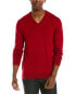 Фото #1 товара Quincy Wool V-Neck Sweater Men's Red M