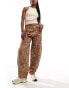 Фото #1 товара Reclaimed Vintage leopard print barrel leg trouser