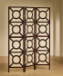 Manchester Circle Pattern 3-Panel Folding Screen