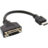 Фото #1 товара InLine HDMI-DVI Adapter HDMI A male / DVI female 0.2m