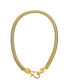 Фото #4 товара by Adina Eden solid Large Clasp Wide Snake Chain Necklace