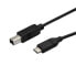 Фото #1 товара StarTech.com USB-C to USB-B Printer Cable - M/M - 3 m (10 ft.) - USB 2.0 - 3 m - USB C - USB B - USB 2.0 - Male/Male - Black