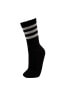 Фото #2 товара Носки женские Defacto Спортивные 3 пары Sock Tennis Fit из хлопка с рисунком