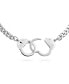 ფოტო #4 პროდუქტის Mens Biker Punk Rocker Biker Jewelry Large Statement Chain Handcuff Necklace Black Or Silver Tone Stainless Steel Pendant For Men Women 20 Inch