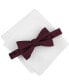 Фото #1 товара Men's Salley Dotted Bow Tie & Pocket Square Set, Created for Macy's