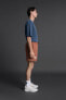 Faded jogging bermuda shorts