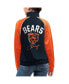 Фото #2 товара Women's Navy Chicago Bears Showup Fashion Dolman Full-Zip Track Jacket