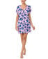 ფოტო #1 პროდუქტის Women's Short-Sleeve Floral Sleepshirt