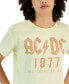 Juniors' AC/DC 1977 Print Graphic T-Shirt