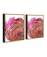 Фото #3 товара Decor Golden Petal 2 Piece Set Framed Canvas Wall Art Floral -30" x 46"