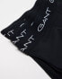 GANT 5 pack trunks with logo waistband in black