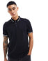 Фото #1 товара New Look tipped polo in black